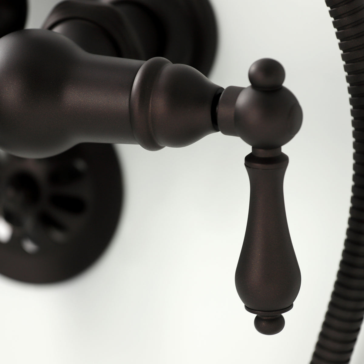 Vintage 3-3/8&quot; Tub Wall Mount Clawfoot Tub Faucet with Hand Shower