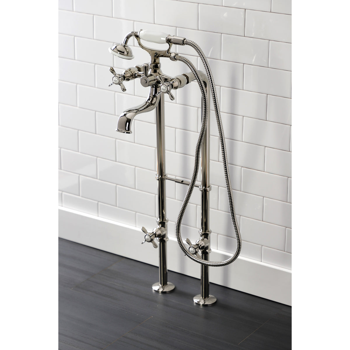 Essex Freestanding Clawfoot Tub Faucet Package with Supply Line