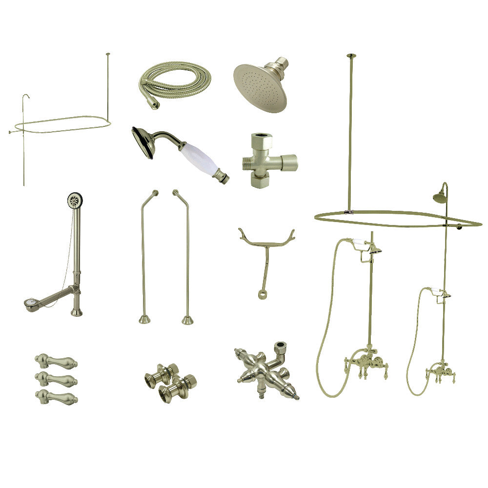 Vintage Down Spout Clawfoot Tub Faucet Package