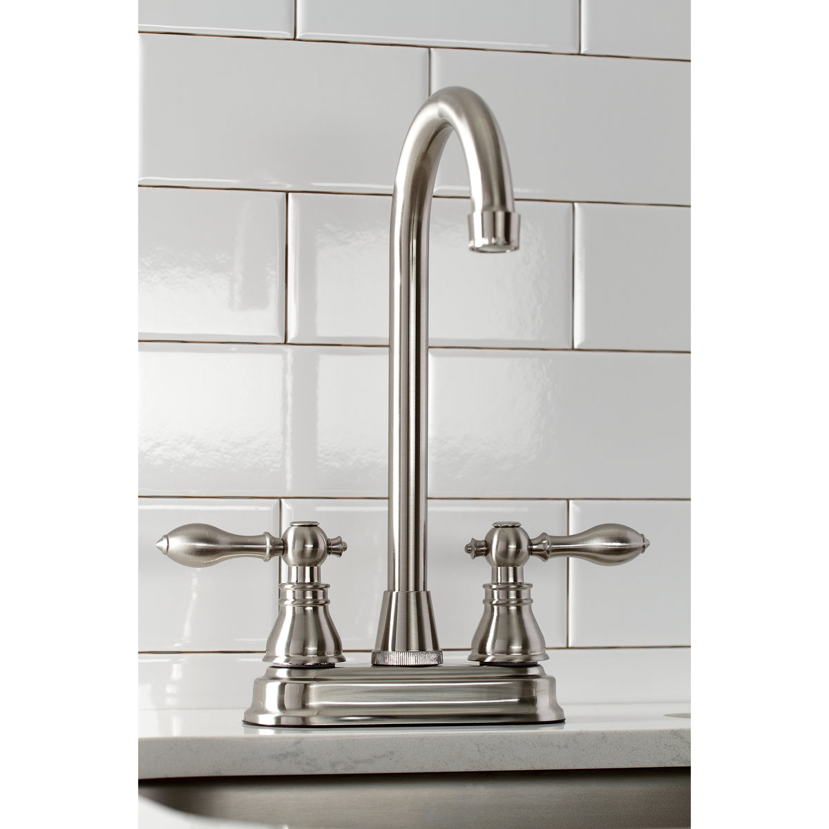 Kingston Brass KB491ACL American Classic Two-Handle High-Arc Bar Faucet