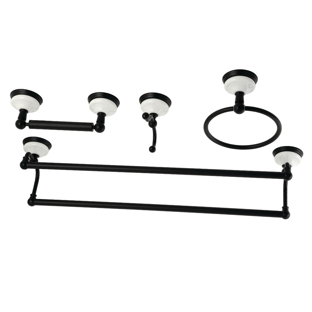 Kingston Brass Victorian 4-Pieces Dual Towel Bar Bathroom Hardware Set