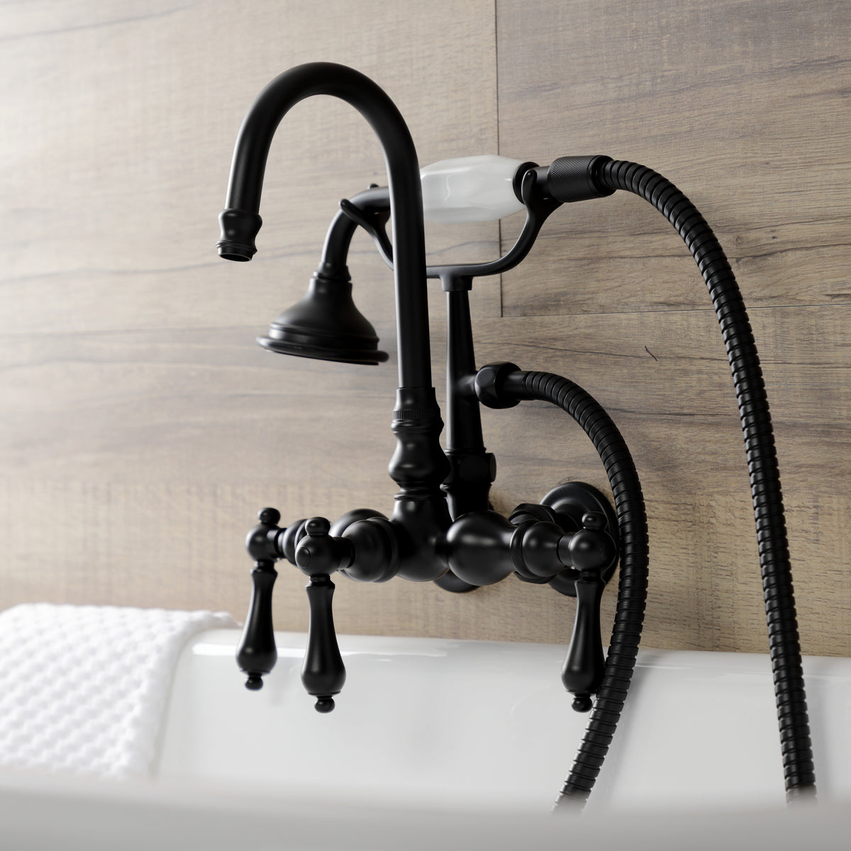 Aqua Vintage Wall Mount Clawfoot Tub Faucet