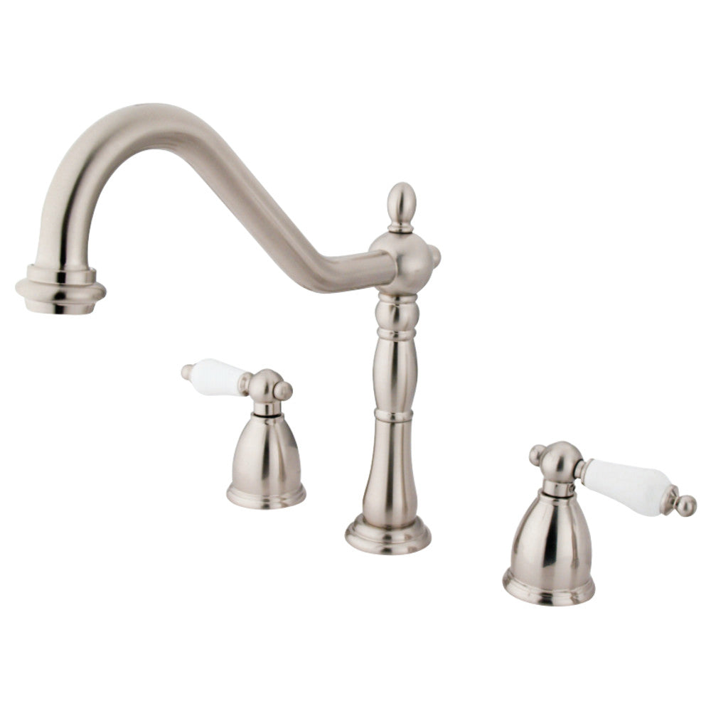 Kingston Brass KB1796PLLS Widespread Kitchen Faucet