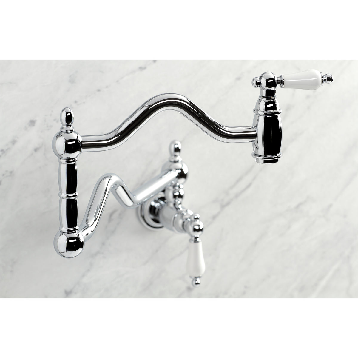 Kingston Brass KS2102PL Heritage Wall Mount Pot Filler