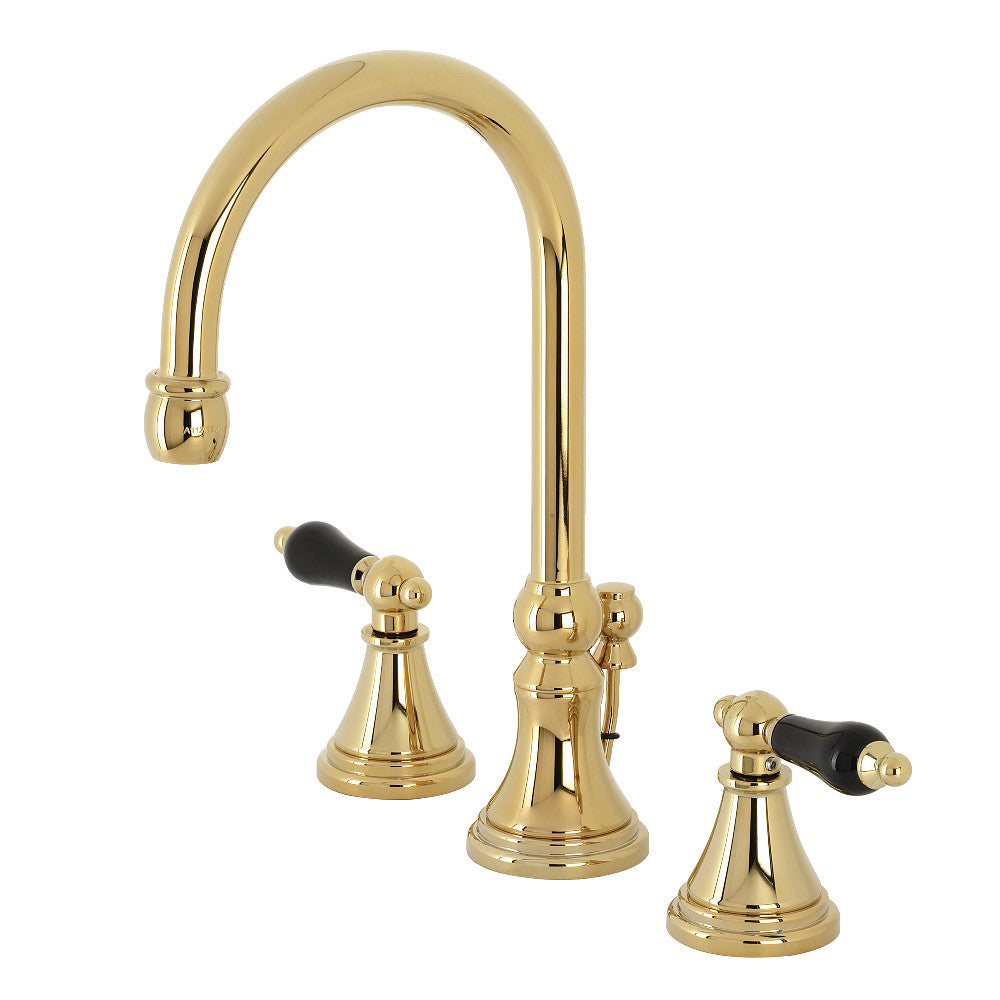 Kingston Brass KS2982PKL Duchess Widespread Bathroom Faucet with Brass Pop-Up