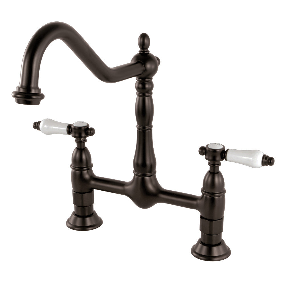 Kingston Brass KS1171BPL Bel-Air Bridge Kitchen Faucet
