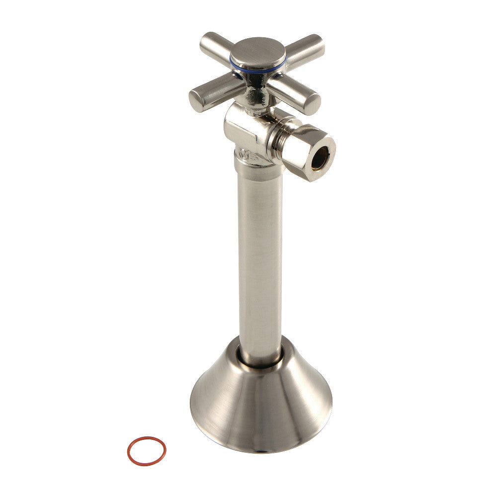 Kingston Brass Concord 1/2&quot; Sweat x 3/8&quot; O.D. Comp, Angle Shut Off Valve with 5&quot; Extension