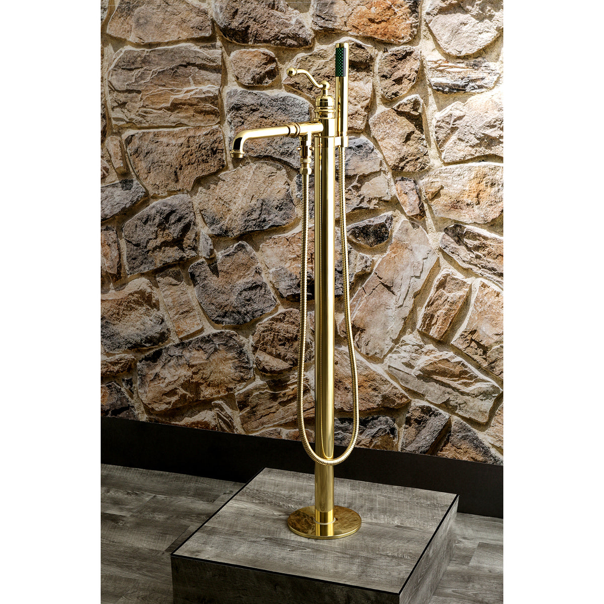 English Country Freestanding Tub Faucet with Hand Shower