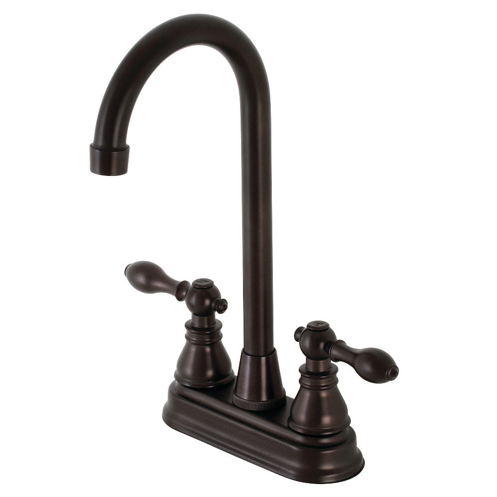 Kingston Brass KB491ACL American Classic Two-Handle High-Arc Bar Faucet