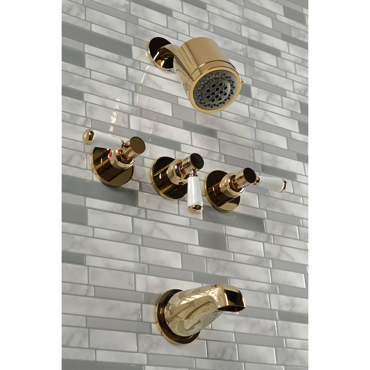 Paris Three-Handle Tub and Shower Faucet