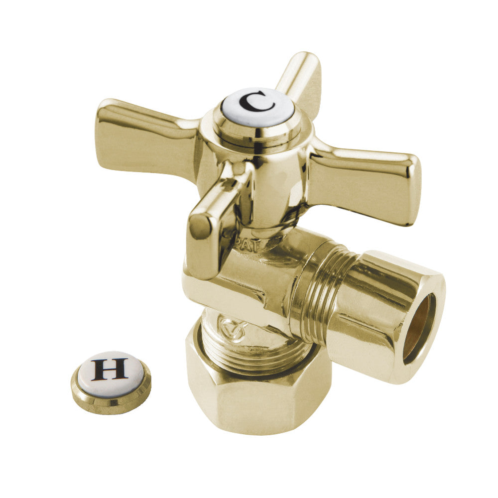 Kingston Brass 5/8&quot; OD Comp X 1/2&quot; OD Comp Angle Stop Valve