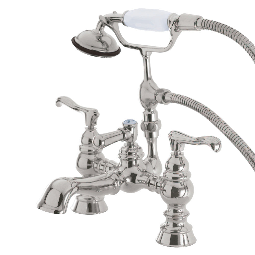 Vintage 7-Inch Deck Mount Tub Faucet with Hand Shower