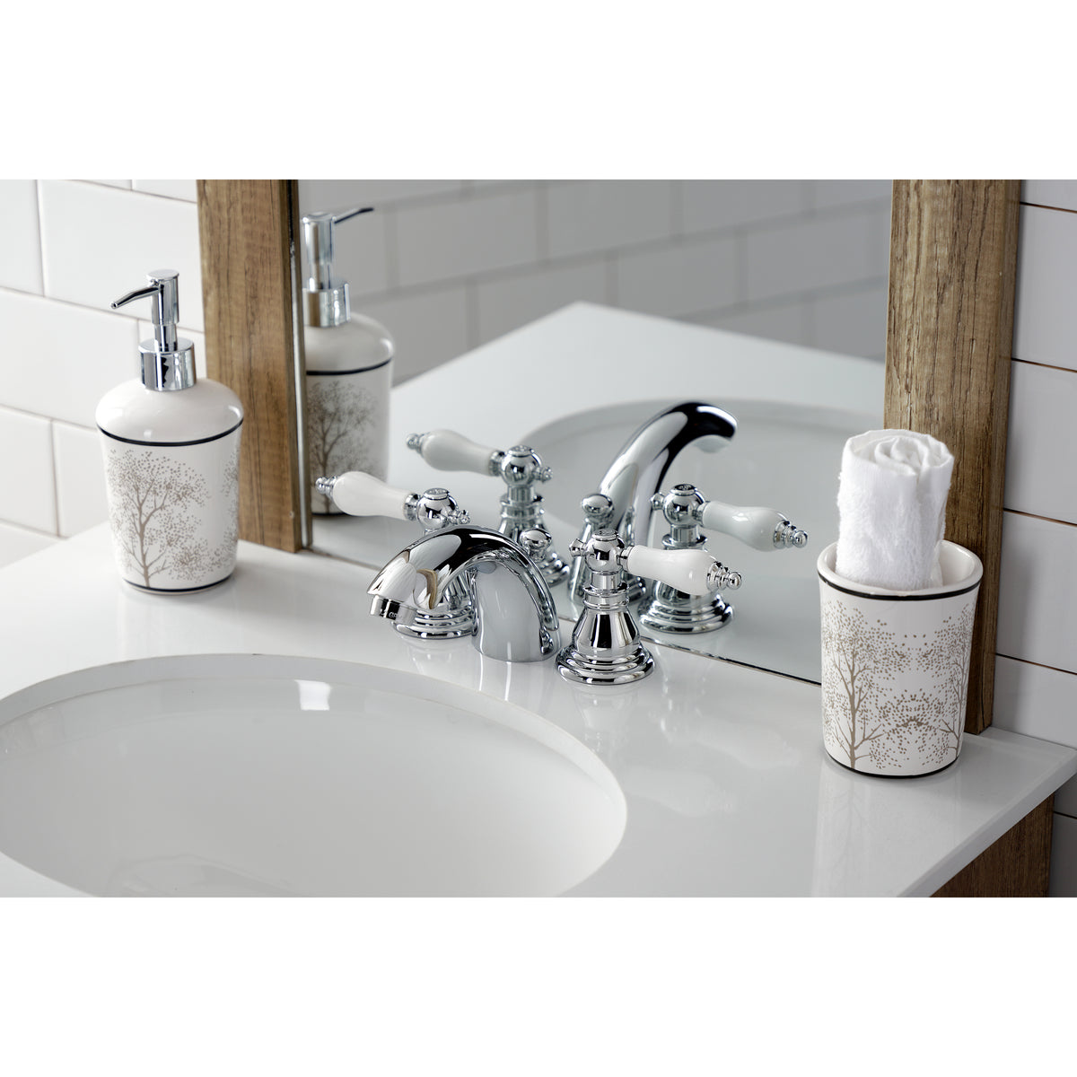 Kingston Brass KB951APL Mini-Widespread Bathroom Faucet