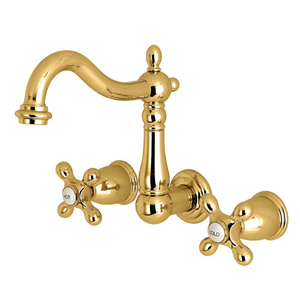 Kingston Brass KS1253AX 8-Inch Center Wall Mount Bathroom Faucet