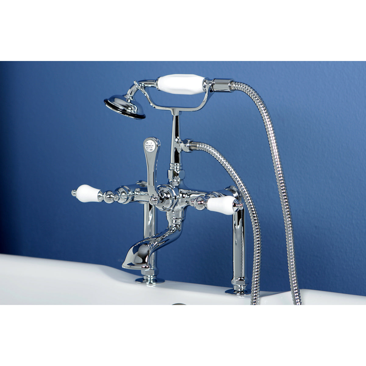 Vintage 7-Inch Deck Mount Clawfoot Tub Faucet