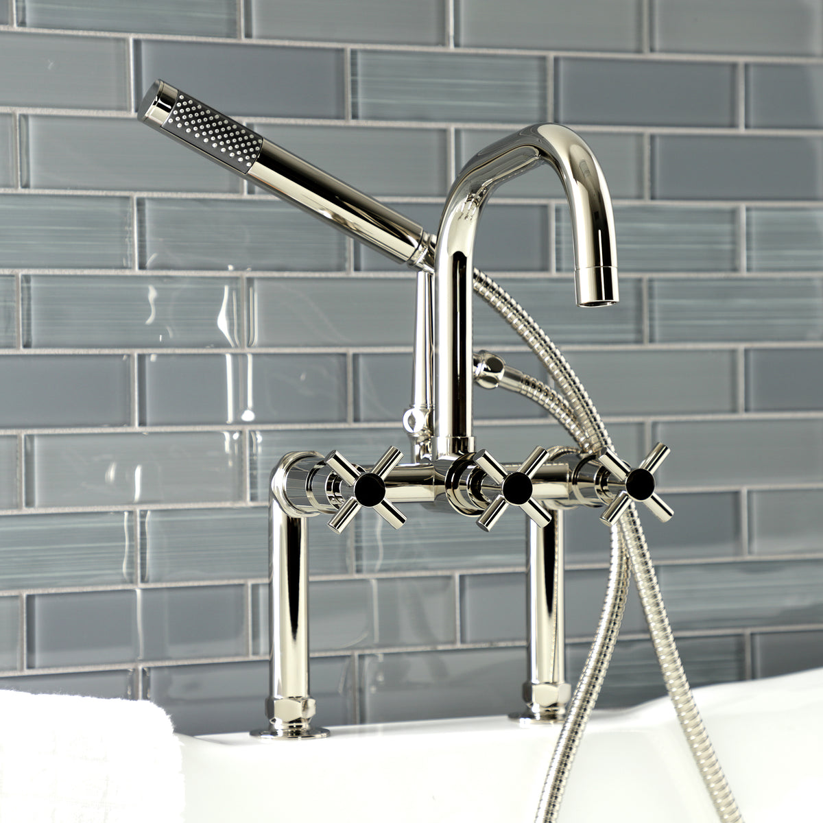 Aqua Vintage Concord Deck Mount Clawfoot Tub Faucet