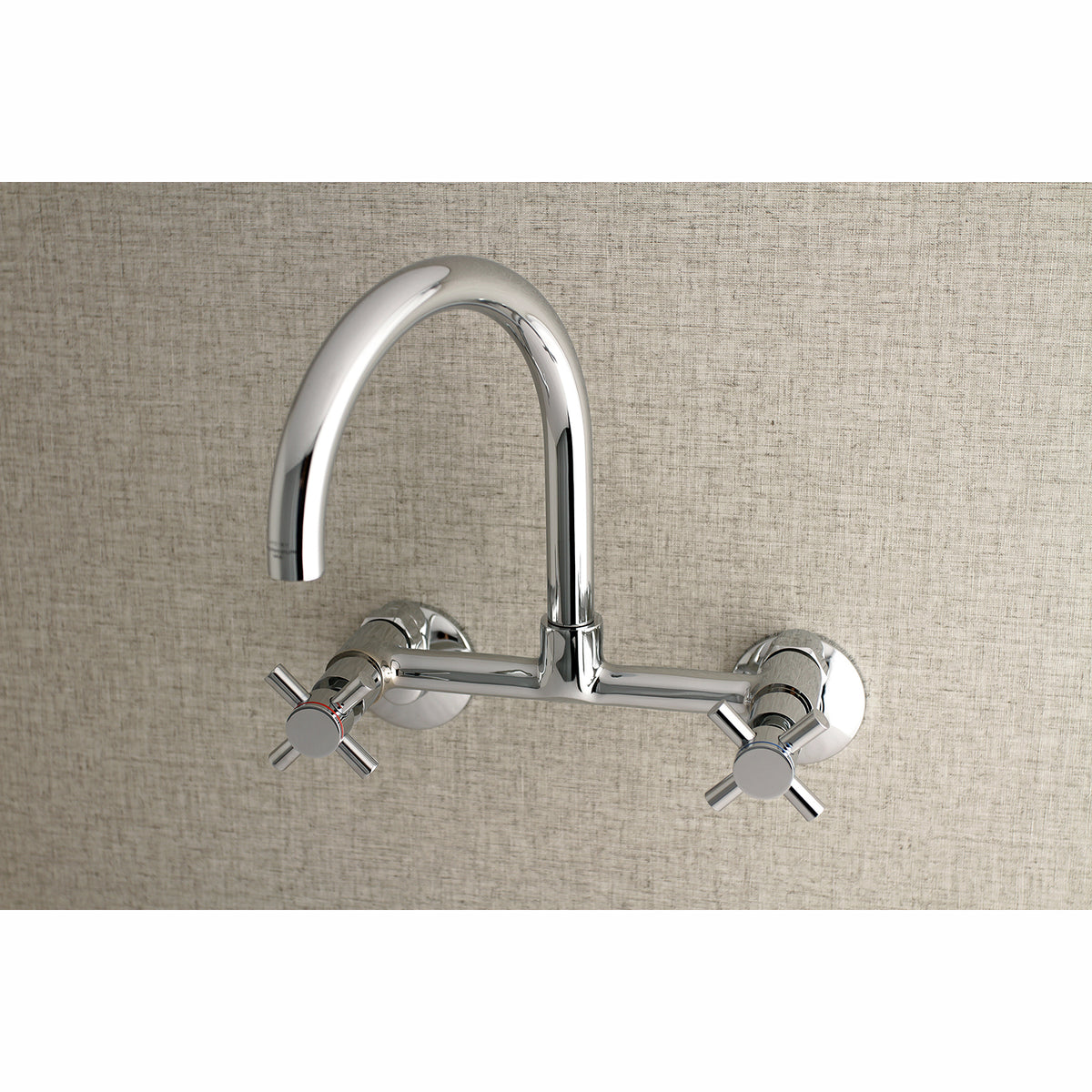 Kingston Brass KS414ORB Concord 8-Inch Adjustable Center Wall Mount Kitchen Faucet