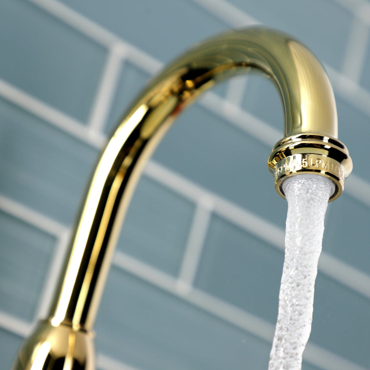 Kingston Brass KS7995AL English Country Bridge Bathroom Faucet with Brass Pop-Up