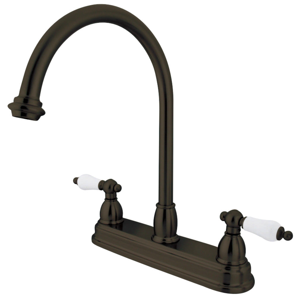 Kingston Brass KB3742PL Restoration Centerset Kitchen Faucet
