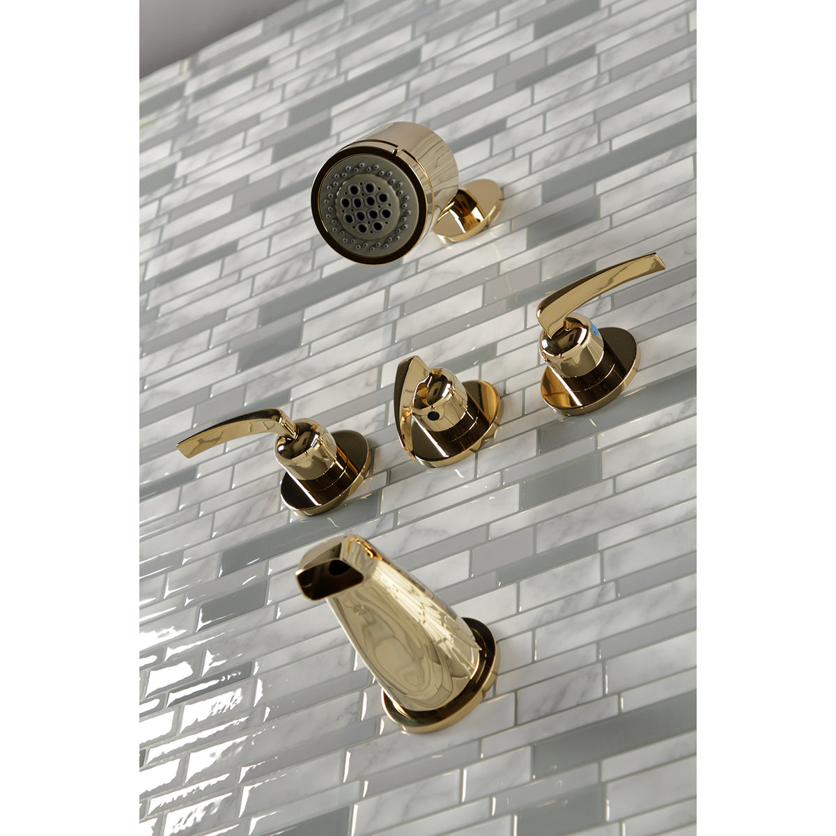 Centurion Three-Handle Tub and Shower Faucet