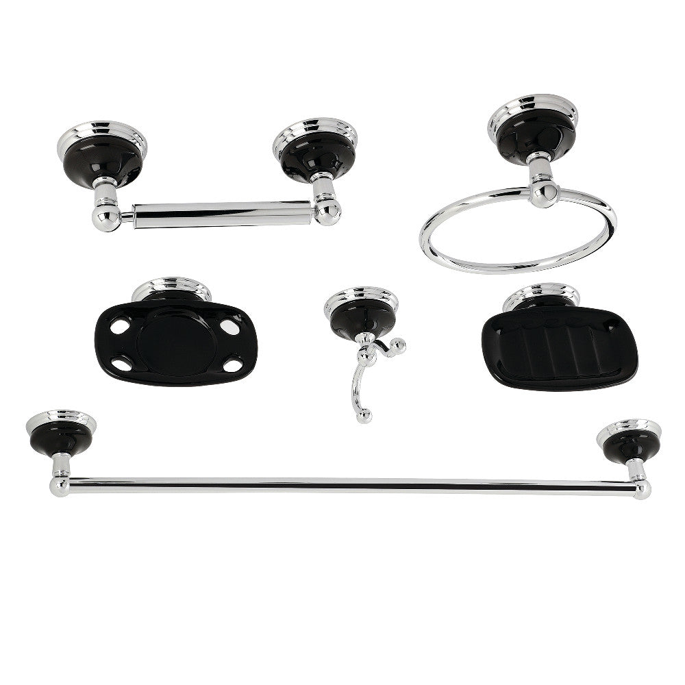 Kingston Brass Water Onyx 6-Piece Bathroom Accessory Set