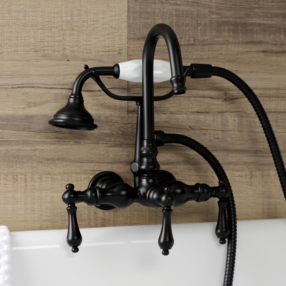 Aqua Vintage Wall Mount Clawfoot Tub Faucet