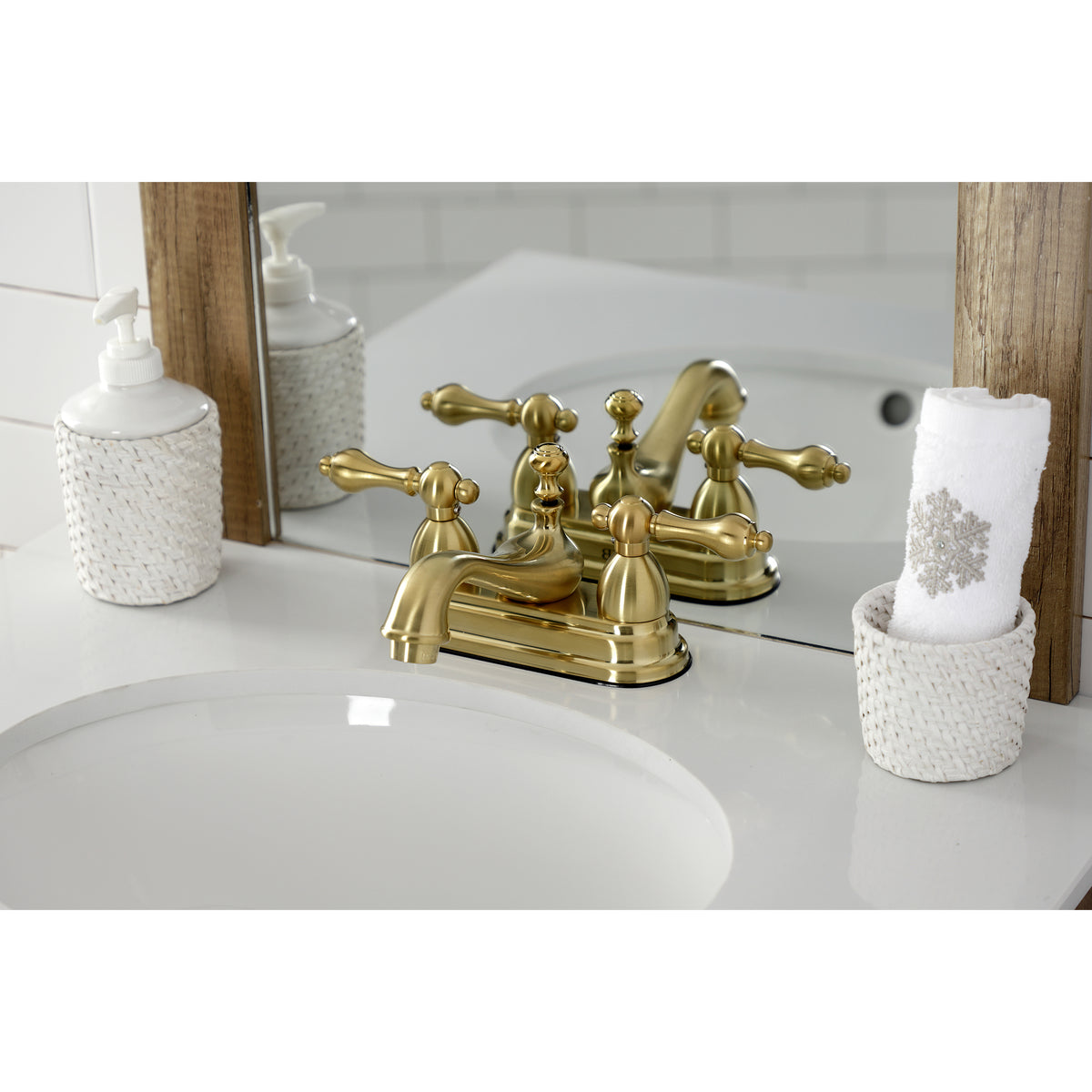 Kingston Brass KS3605AL 4 in. Centerset Bathroom Faucet