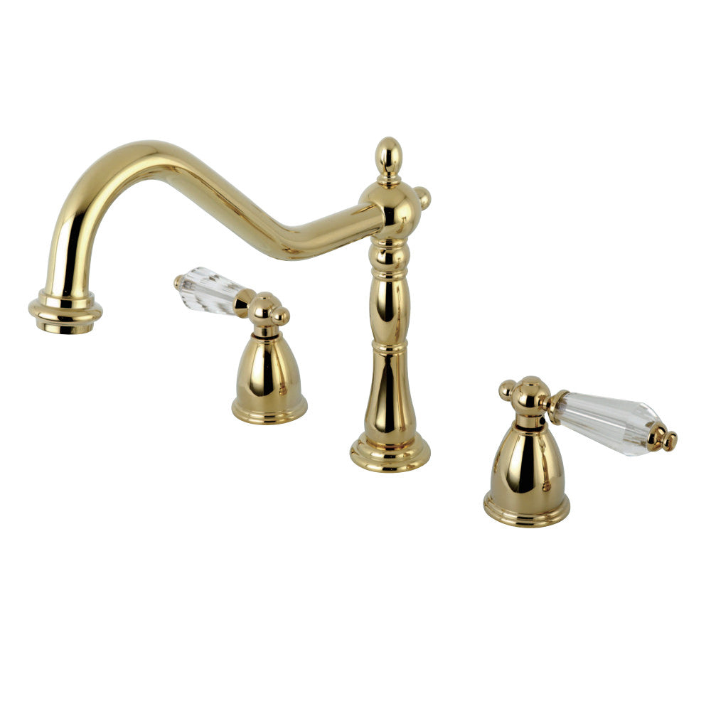 Kingston Brass KB1792WLLLS Widespread Kitchen Faucet