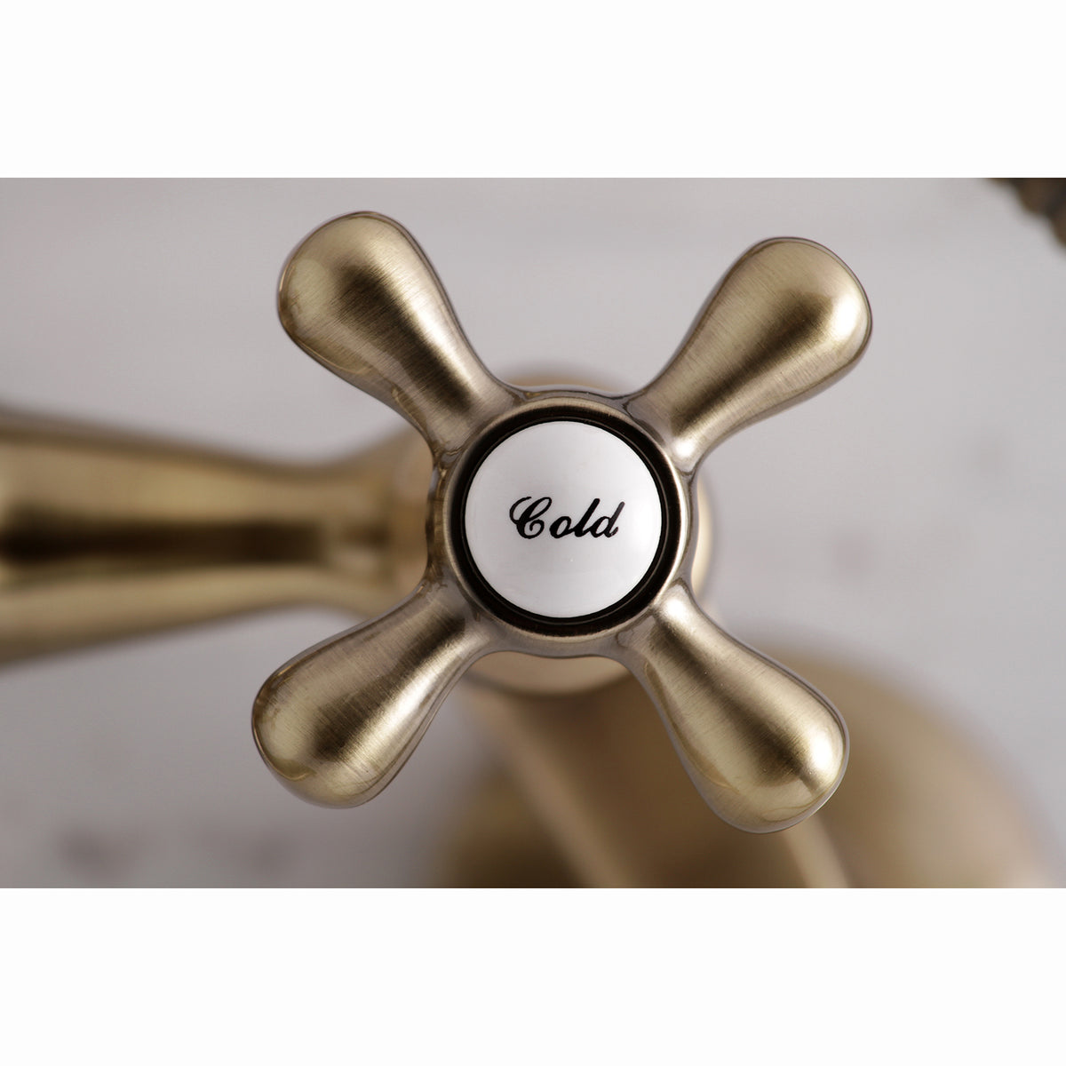 Kingston Tub Wall Mount Clawfoot Tub Faucet with Hand Shower