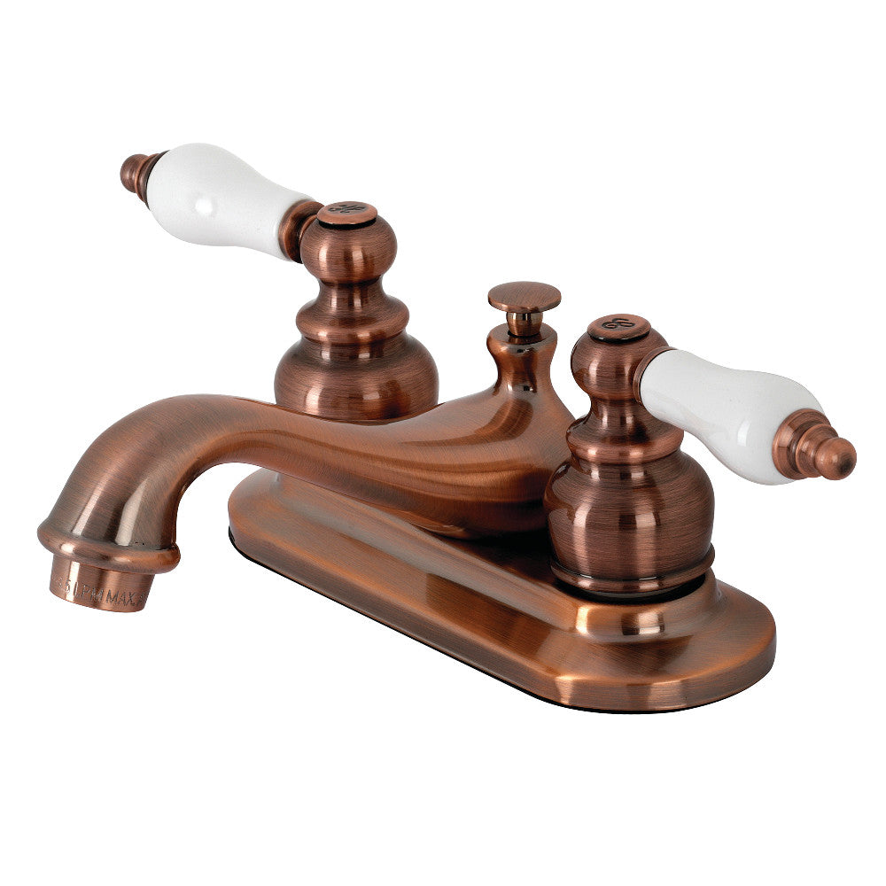 Kingston Brass KB606PL Restoration 4 in. Centerset Bathroom Faucet