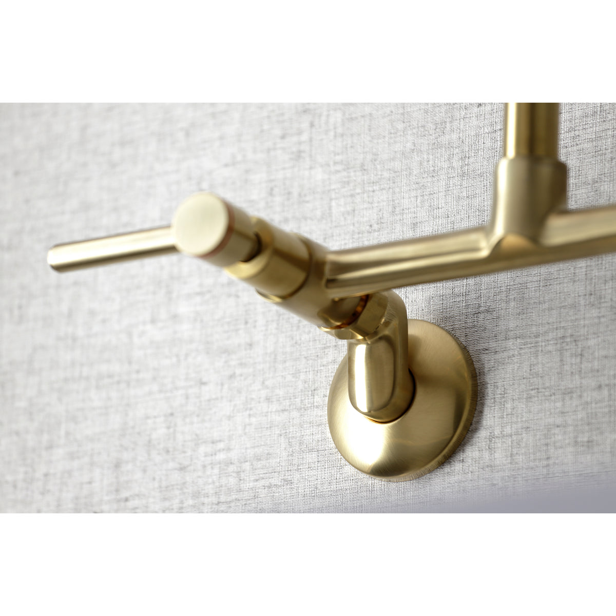 Kingston Brass KS823PN Concord Two-Handle Wall-Mount Kitchen Faucet