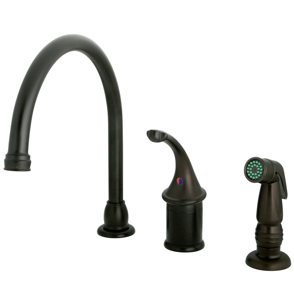 Kingston Brass KB3818GLSP Widespread Kitchen Faucet