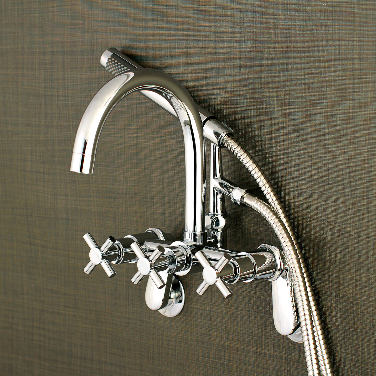 Aqua Vintage Concord 7-Inch Adjustable Wall Mount Tub Faucet