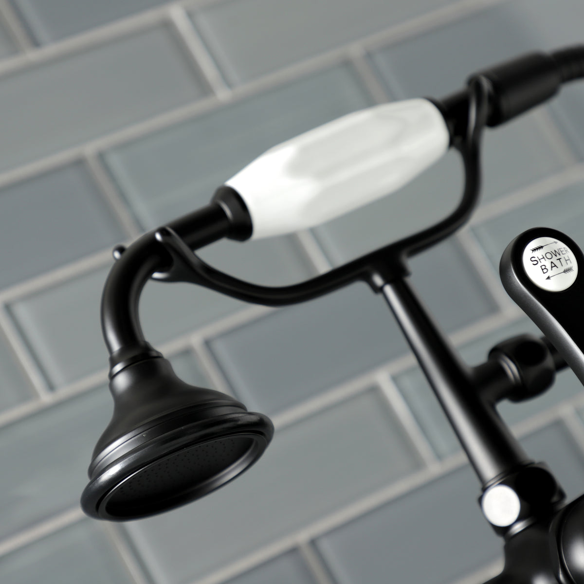 Aqua Vintage Deck Mount Clawfoot Tub Faucet