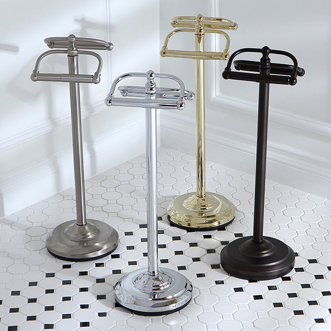 Kingston Brass Vintage Freestanding Double Roll Toilet Paper Holder