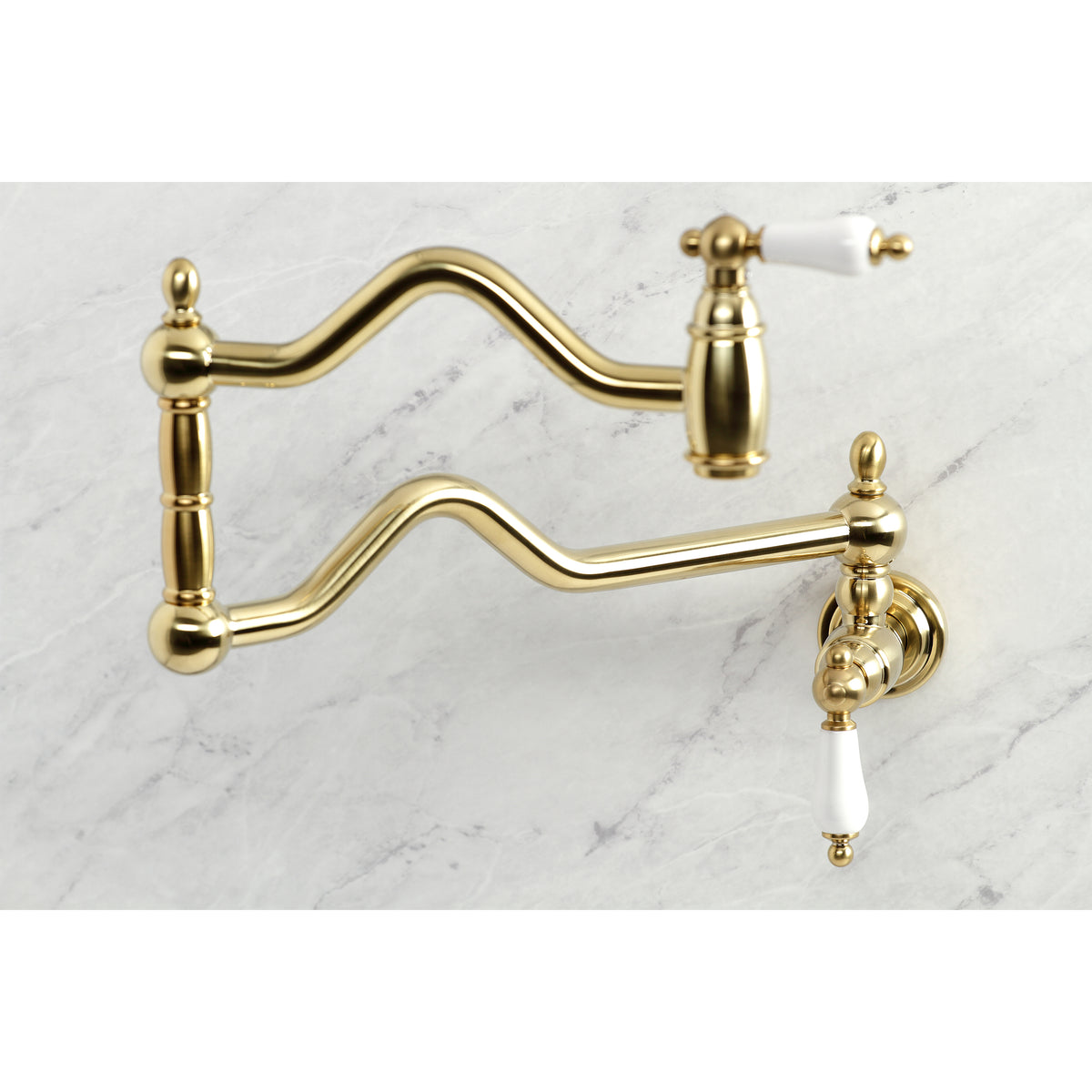 Kingston Brass KS2102PL Heritage Wall Mount Pot Filler