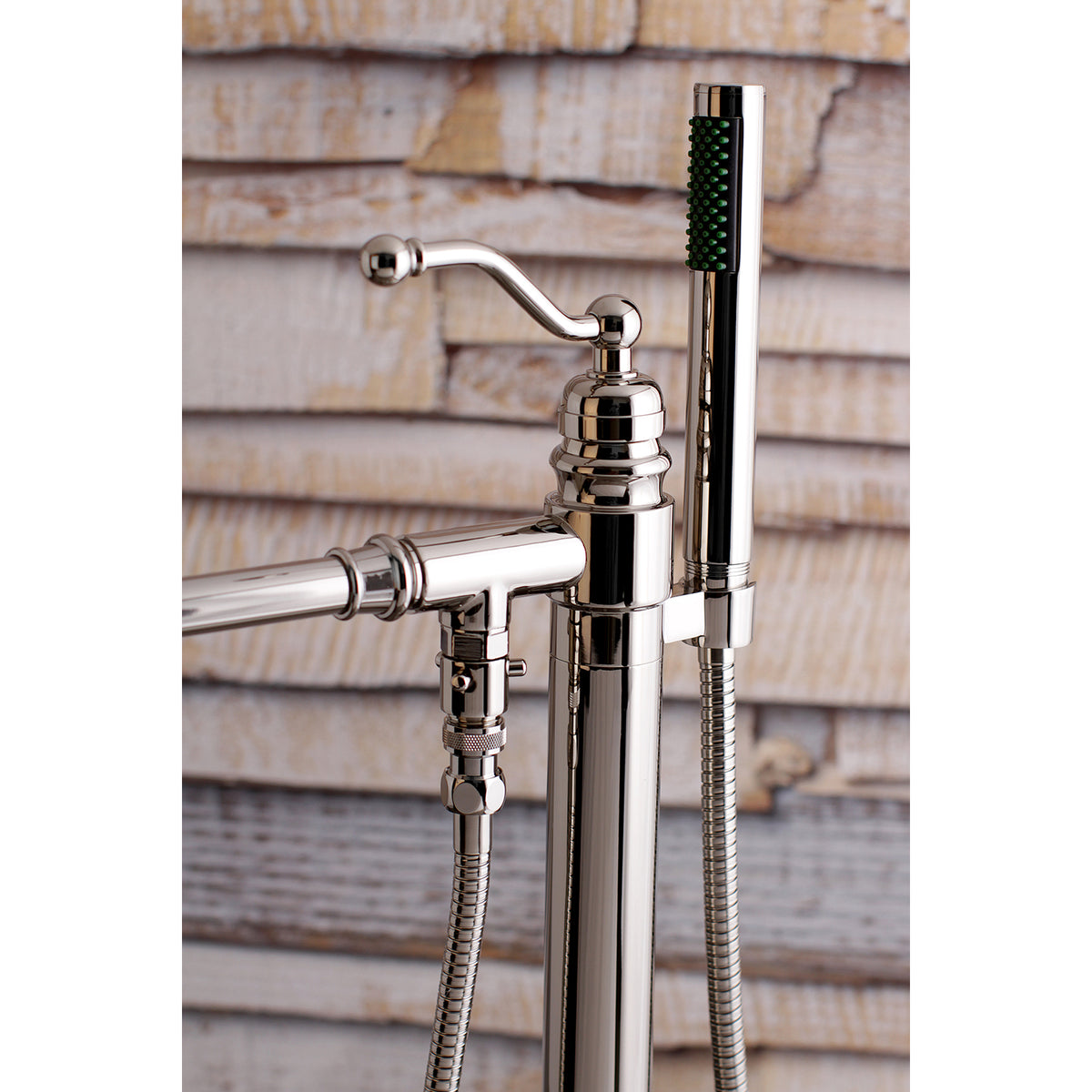 English Country Freestanding Tub Faucet with Hand Shower