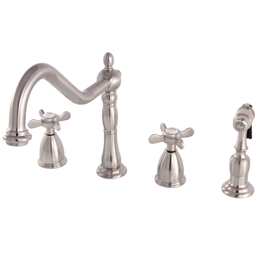 Kingston Brass KB1792BEXBS Widespread Kitchen Faucet