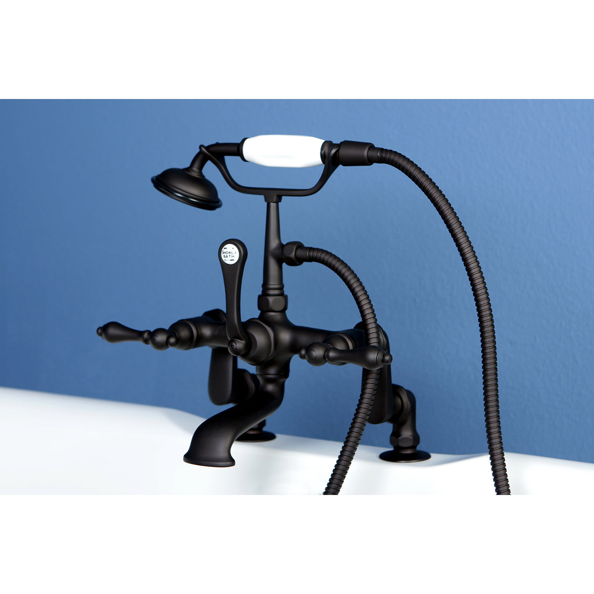 Vintage Adjustable Center Deck Mount Tub Faucet