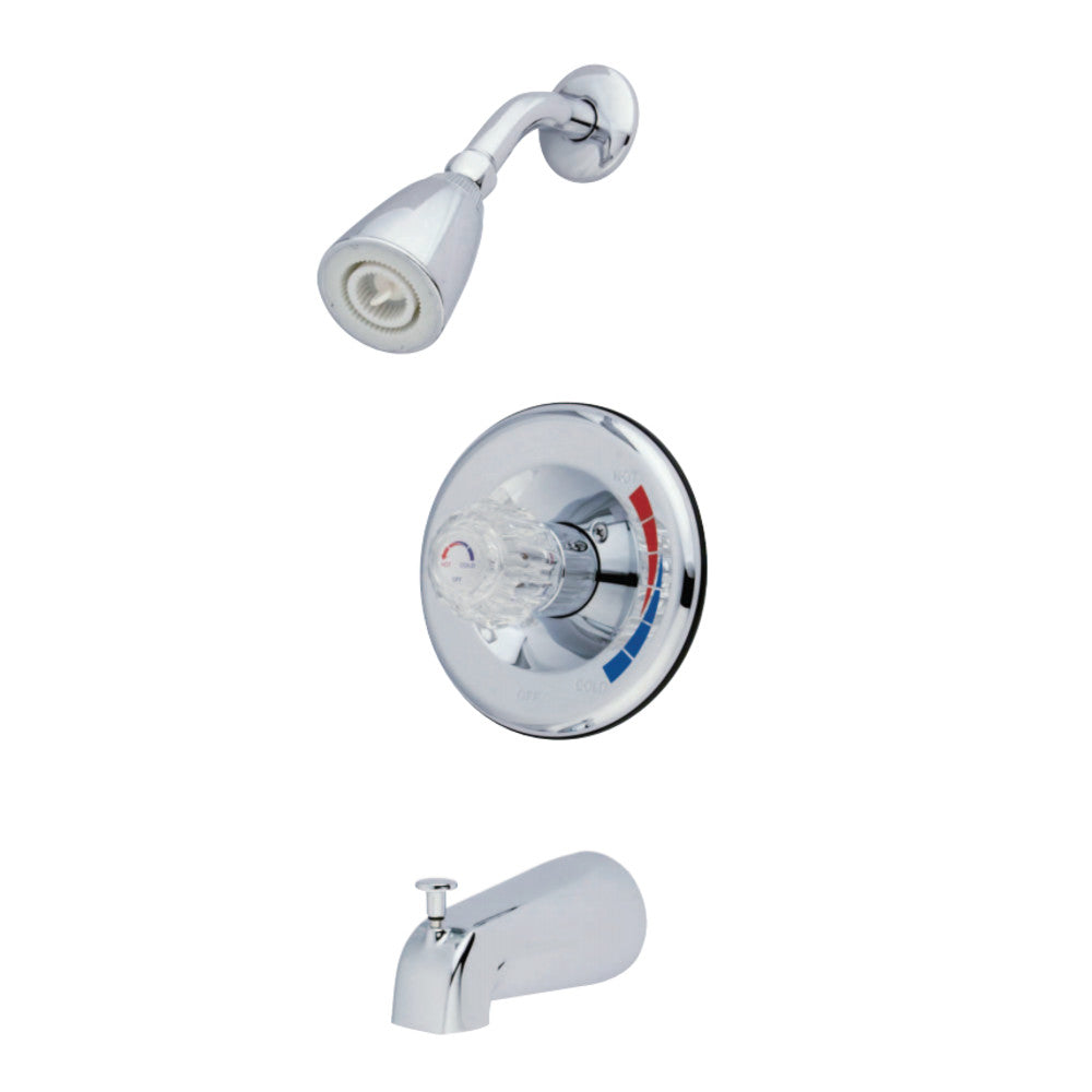 Water Saving Chatham Tub &amp; Shower Faucet with Single Acrylic Handle