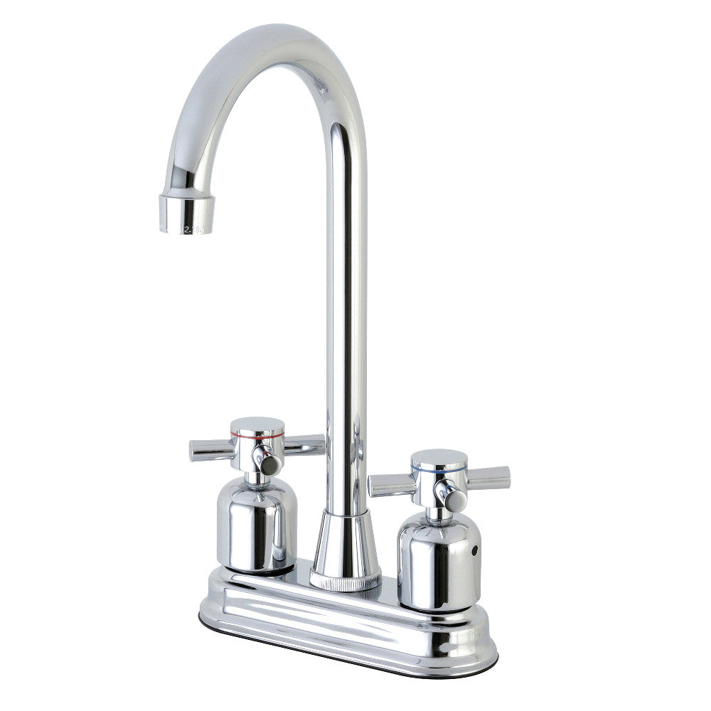 Kingston Brass Concord FB491DX 4&quot; Centerset High-Arch Spout Bar Faucet