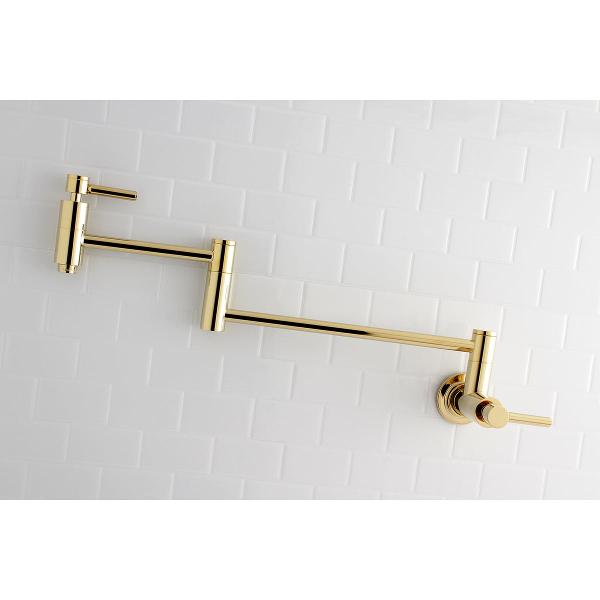 Kingston Brass KS8107DL Concord Wall Mount Pot Filler Kitchen Faucet