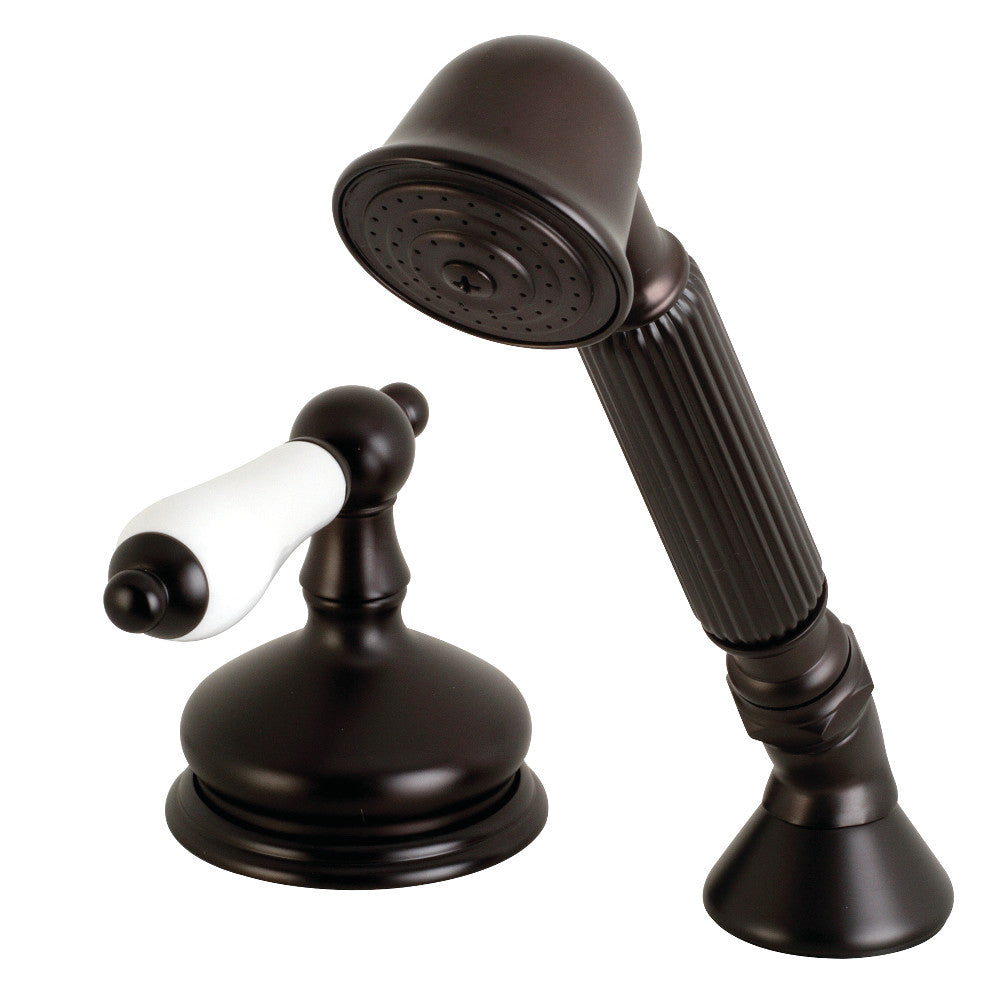 Kingston Brass Deck Mount Hand Shower with Diverter for Roman Tub Faucet