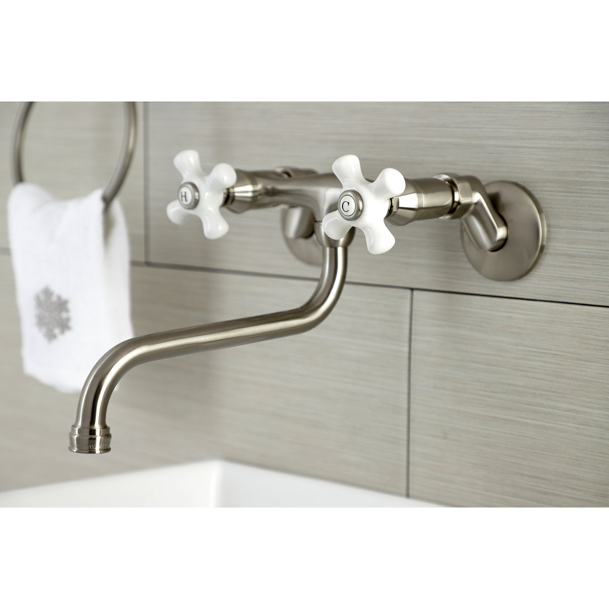 Kingston Brass KS615C Wall Mount Bathroom Faucet