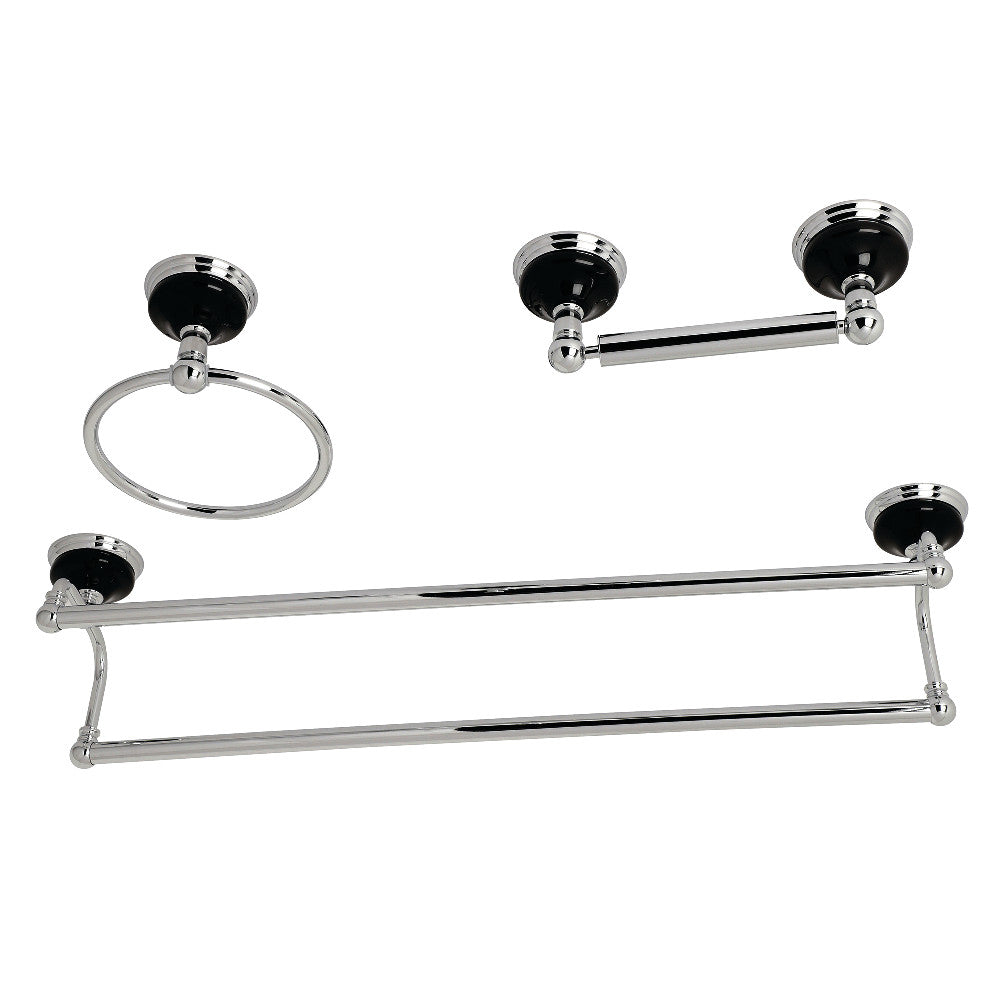 Kingston Brass Water Onyx 3-Piece Bathroom Accessory Set