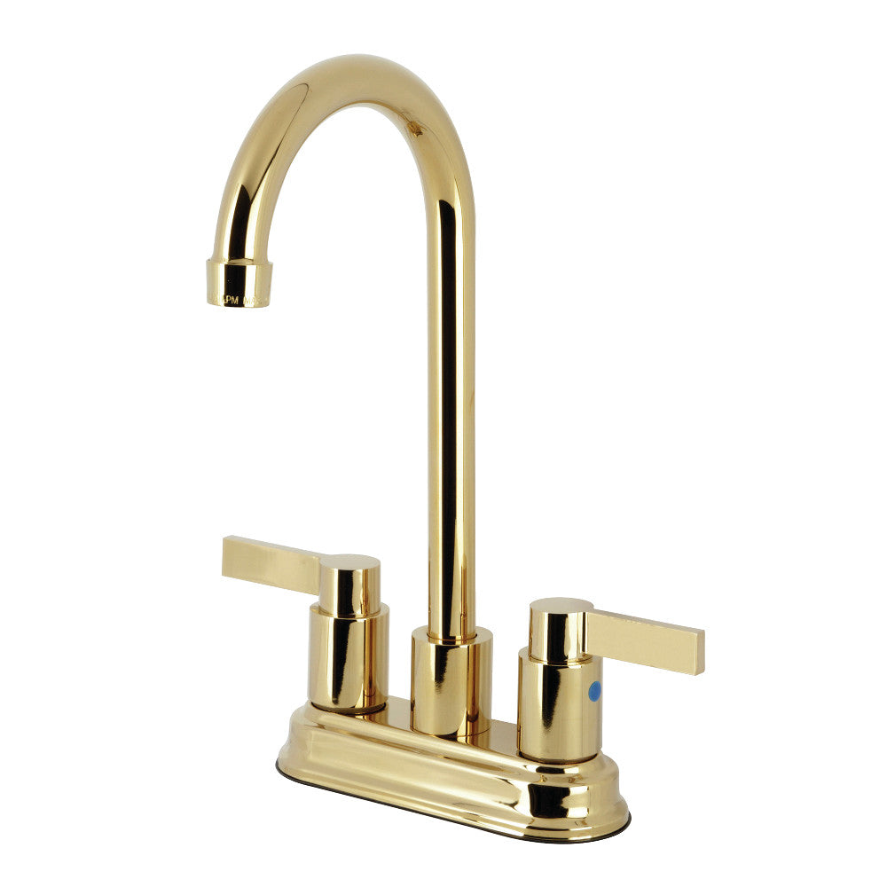 Kingston Brass KB8498NDL NuvoFusion 4&quot; Centerset Bar Faucet
