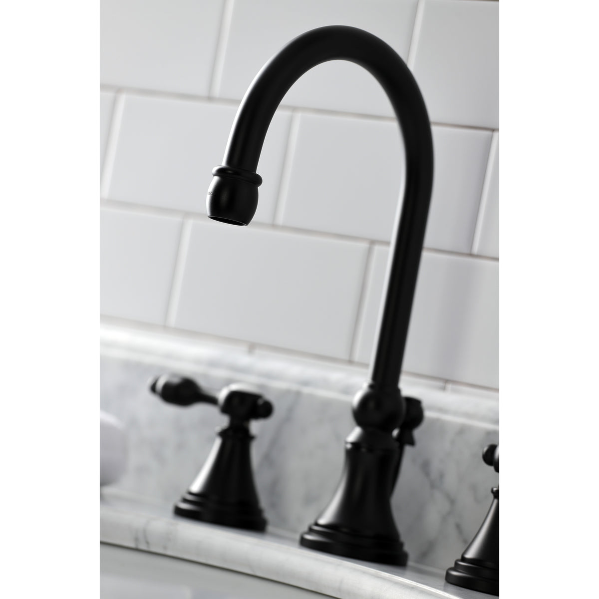Kingston Brass KS2981TAL Tudor Widespread Bathroom Faucet with Brass Pop-Up