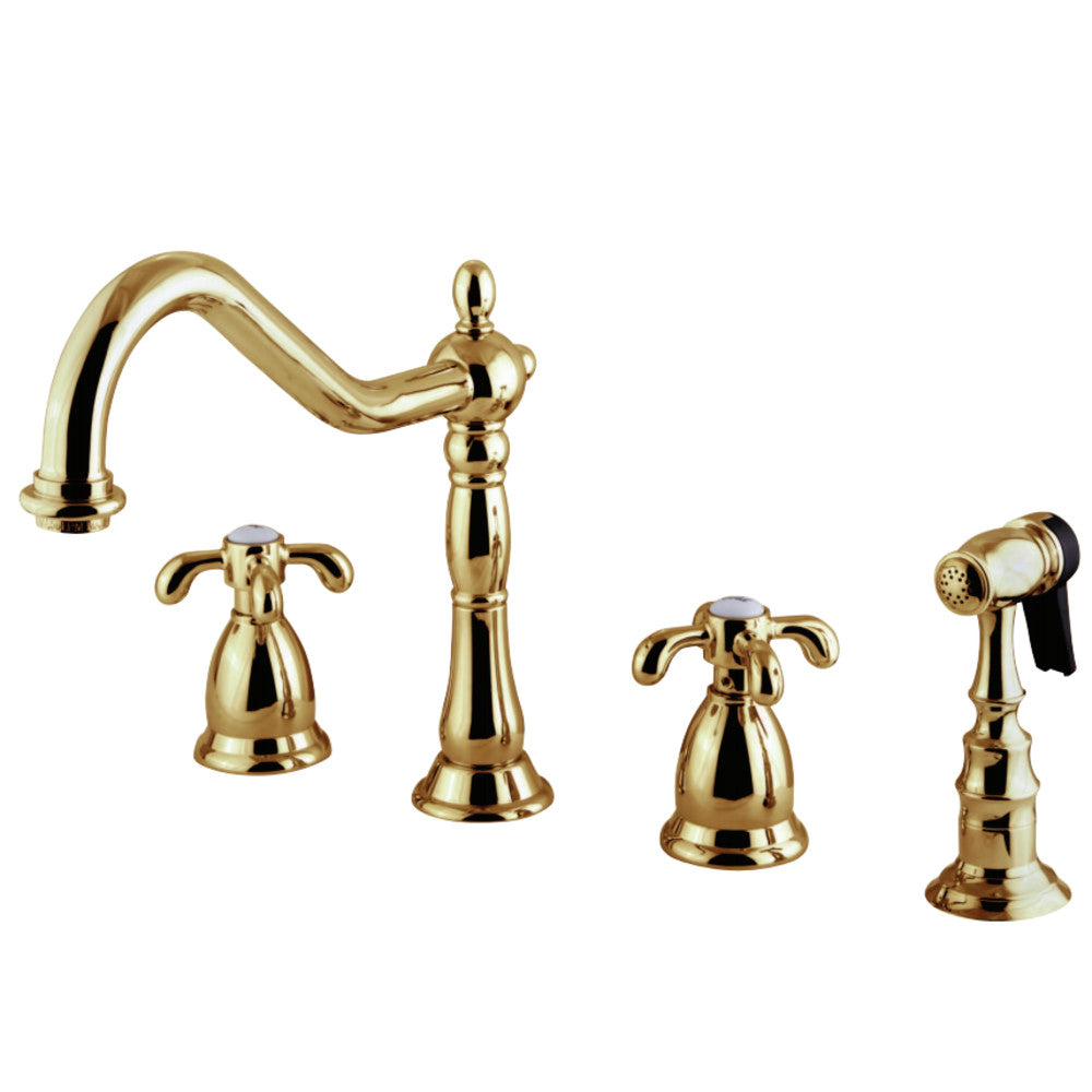 Kingston Brass KS1798TXBS Widespread Kitchen Faucet