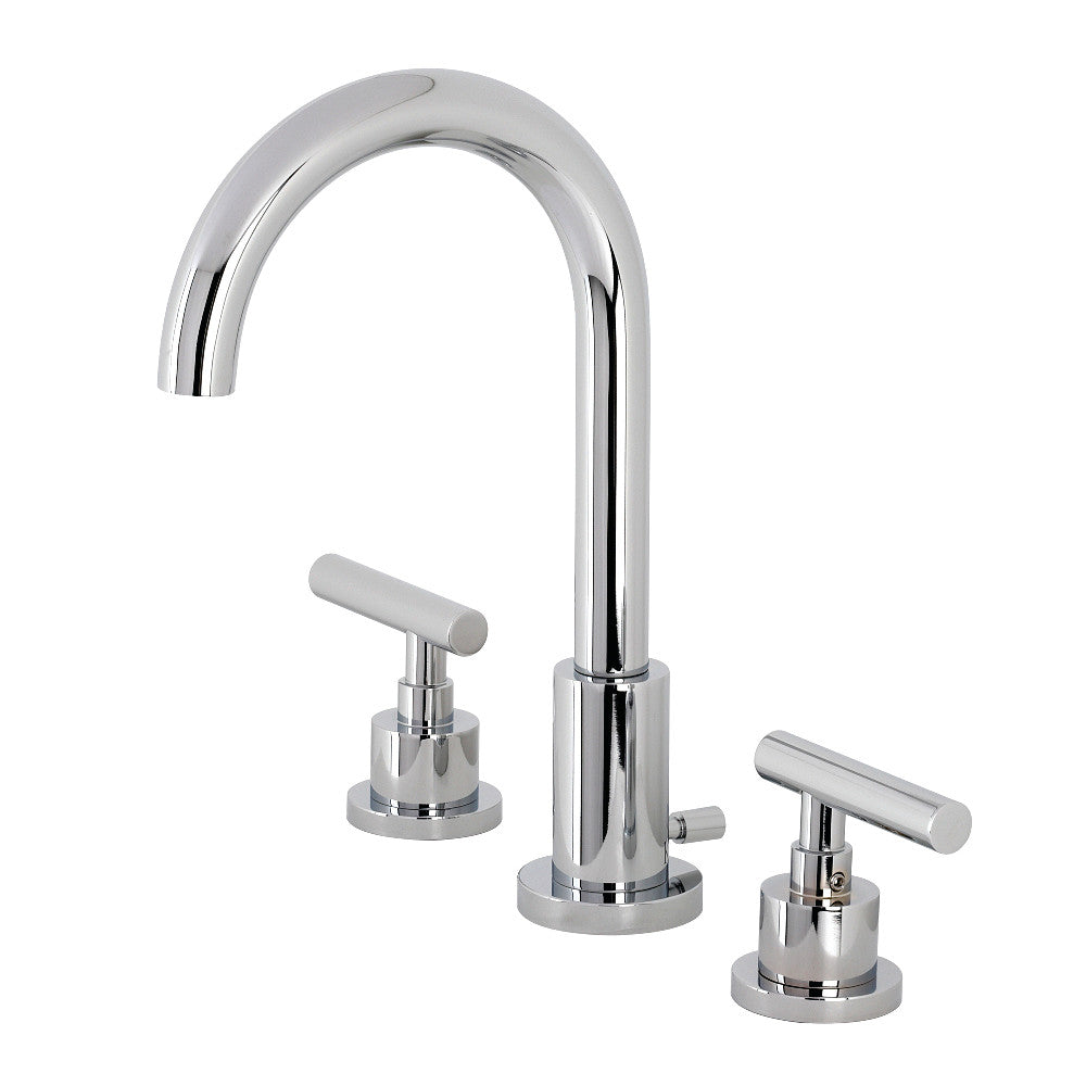 Kingston Brass FSC8921CML Manhattan Widespread Bathroom Faucet with Brass Pop-Up
