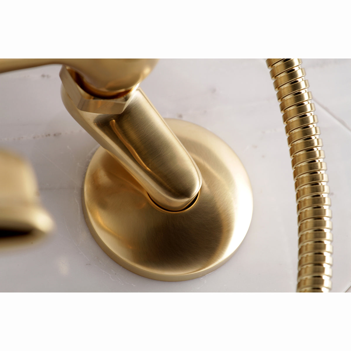 Kingston Wall Mount Clawfoot Tub Faucet with Hand Shower